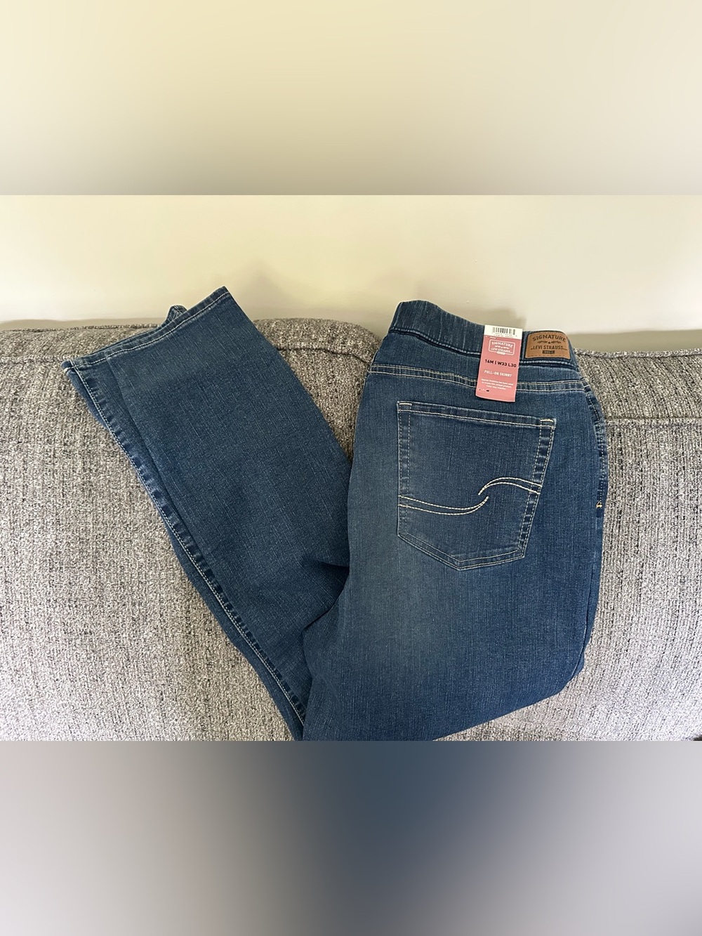 Signature by Levi Strauss Blue Pull-On Skinny Jeans